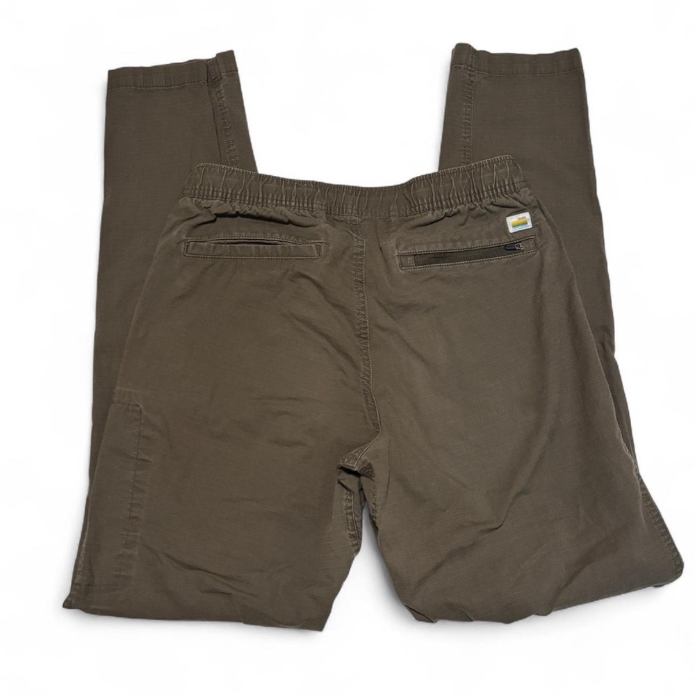 Vuori Men’s Size Small Green Ripstop Jogger Pants Drawstring Waist Zip Pocket - Picture 4 of 6
